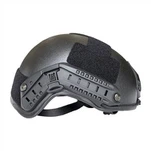 PE Granular Sense Military Bullet Proof Helmet With Accessory Rail Connectors