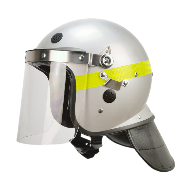 Riot Helmet with Reflective Strips